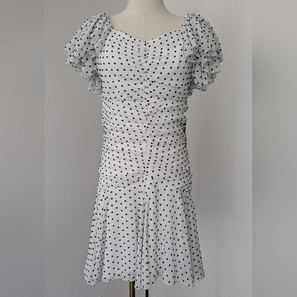 Bardot Jesse Ruched Polka Dot Dress - Picture 11 of 12